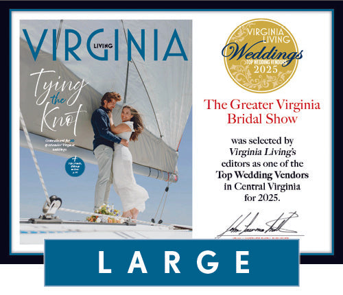 Official Top Wedding Vendors 2025 Plaque, L (19.75" x 15")