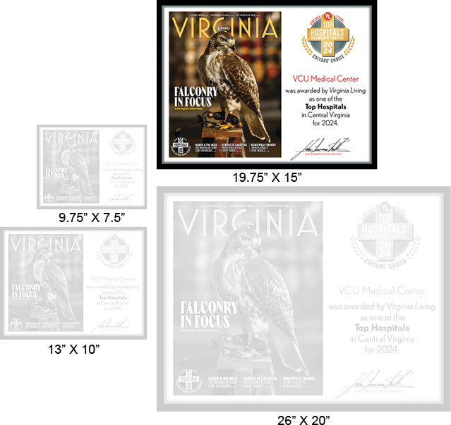 Official Top Hospitals 2024 Winner's Plaque, L (19.75" x 15")