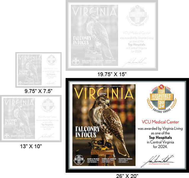 Official Top Hospitals 2024 Winner's Plaque, XL (26" x 20")