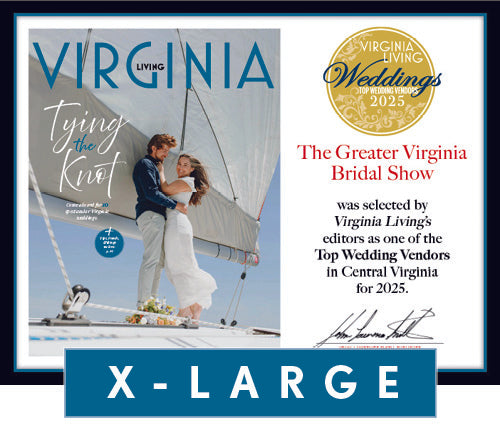 Official Top Wedding Vendors 2025 Plaque, XL (26" x 20")